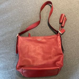 Authentic Coach Hobo Purse Red